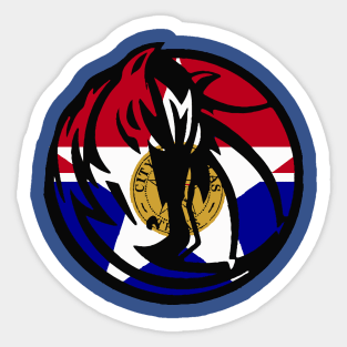 Dallas City Flag Mavericks Logo Sticker